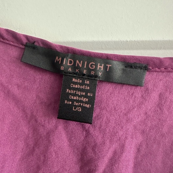 Midnight Bakery 2 Piece Tank & Shorts Pajama Set in Berry NWT - Picture 4 of 11